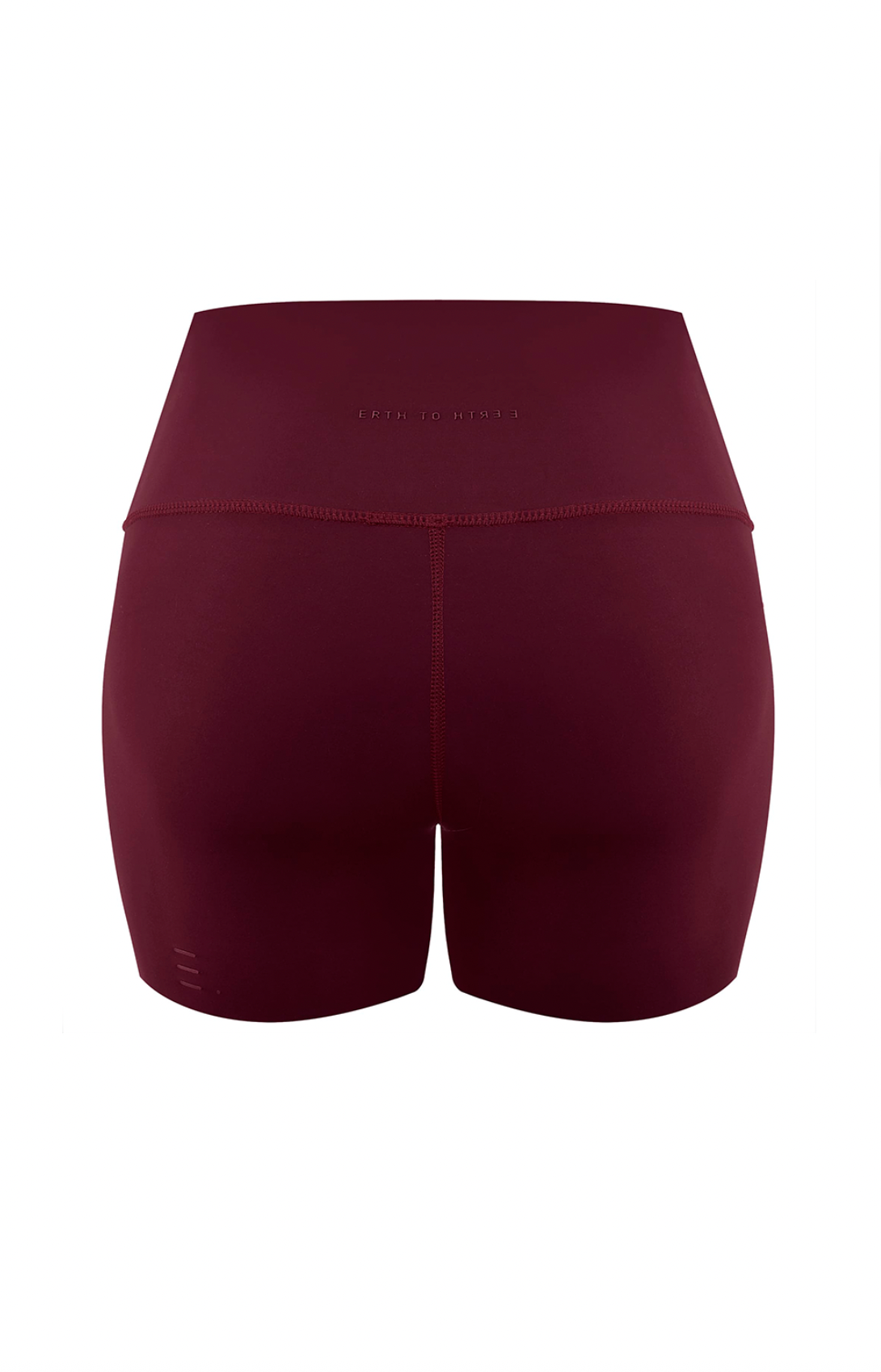 BURGUNDY MINI BIKER SHORTS