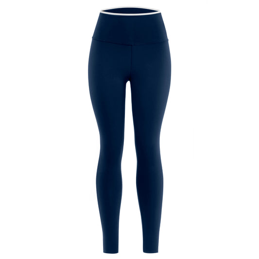 TIMELESS LEGGINGS - OCEAN & WHITE STRIPE