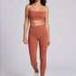 THE EXPERIENCE LEGGINGS - TERRACOTA & PEACH NEON