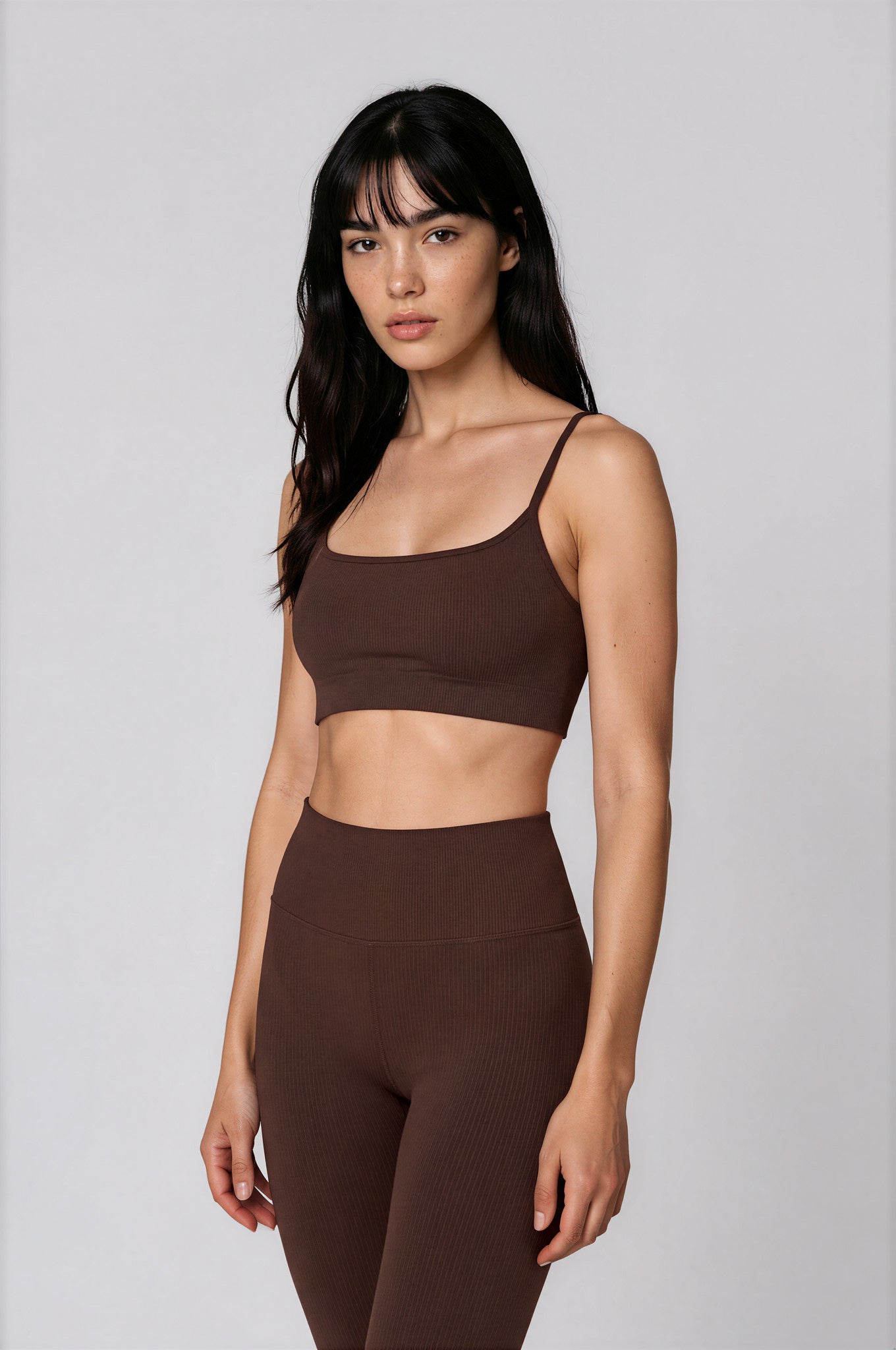 * NEW DROP * CACAO RIBBED -  STRAP TOP