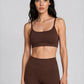 * NEW DROP * CACAO RIBBED -  STRAP TOP
