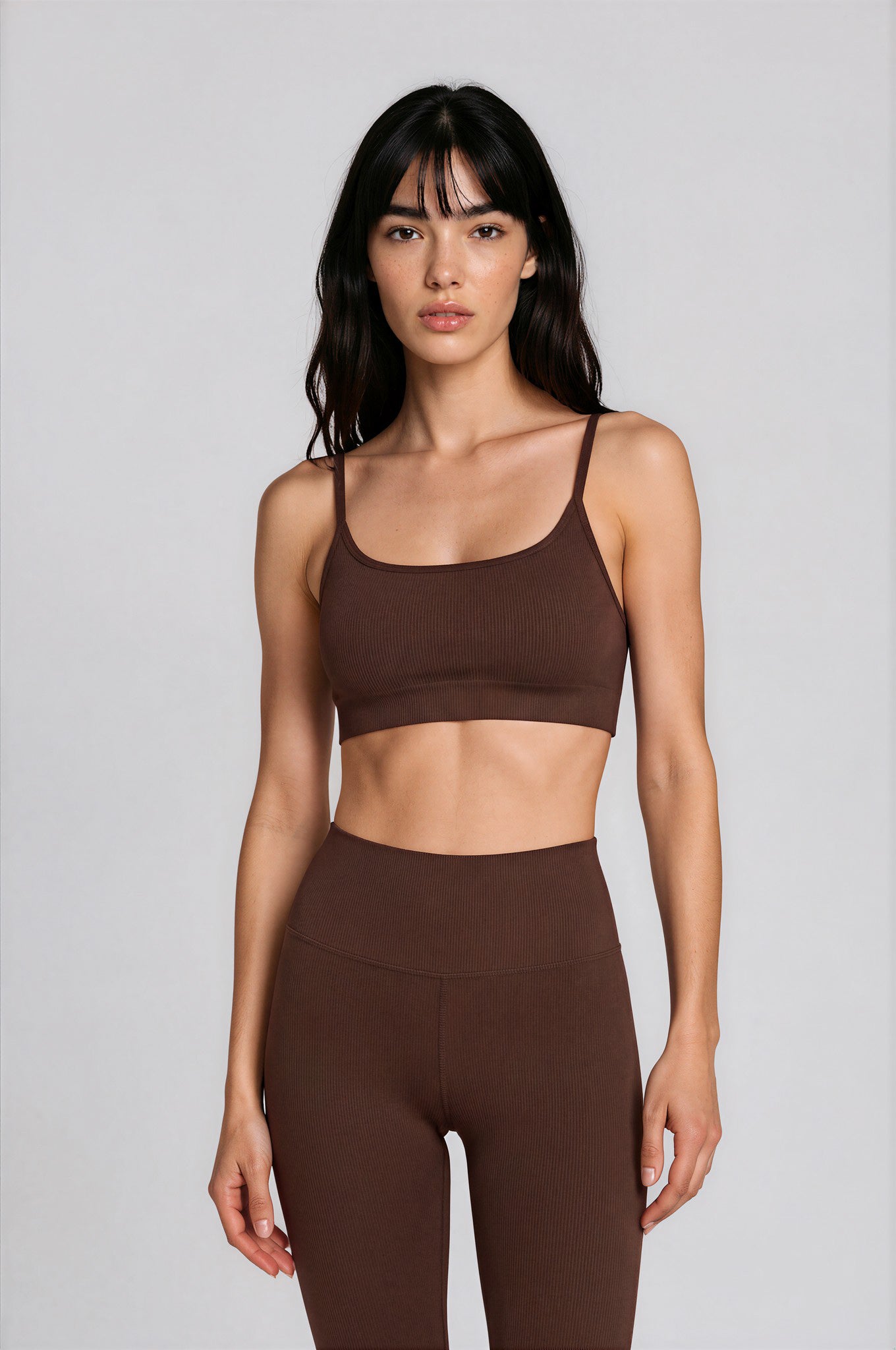 * NEW DROP * CACAO RIBBED -  STRAP TOP