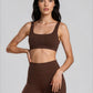 CACAO - RIBBED REVERSIBLE  BRA