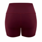 BURGUNDY MINI BIKER SHORTS
