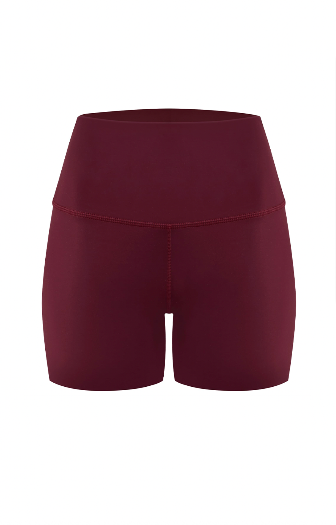 BURGUNDY MINI BIKER SHORTS
