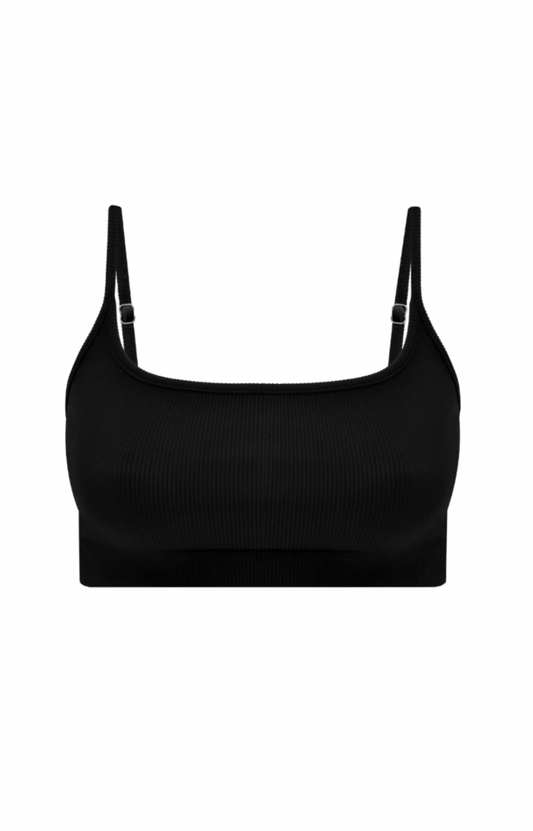 RIBBED STRAP TOP - NIGHT