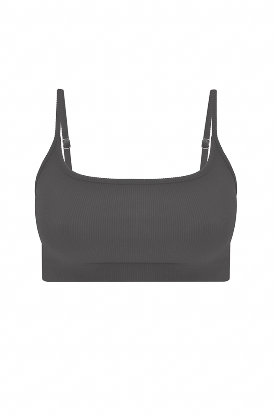 * NEW DROP * GRAPHITE RIBBED  STRAP TOP