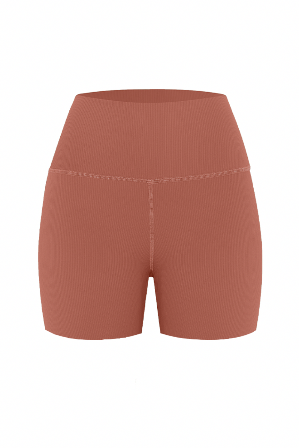 * NEW DROP * TERRACOTA RIBBED BIKER SHORTS