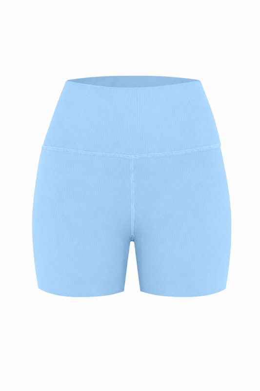* NEW DROP * CLEAR SKY RIBBED BIKER SHORTS
