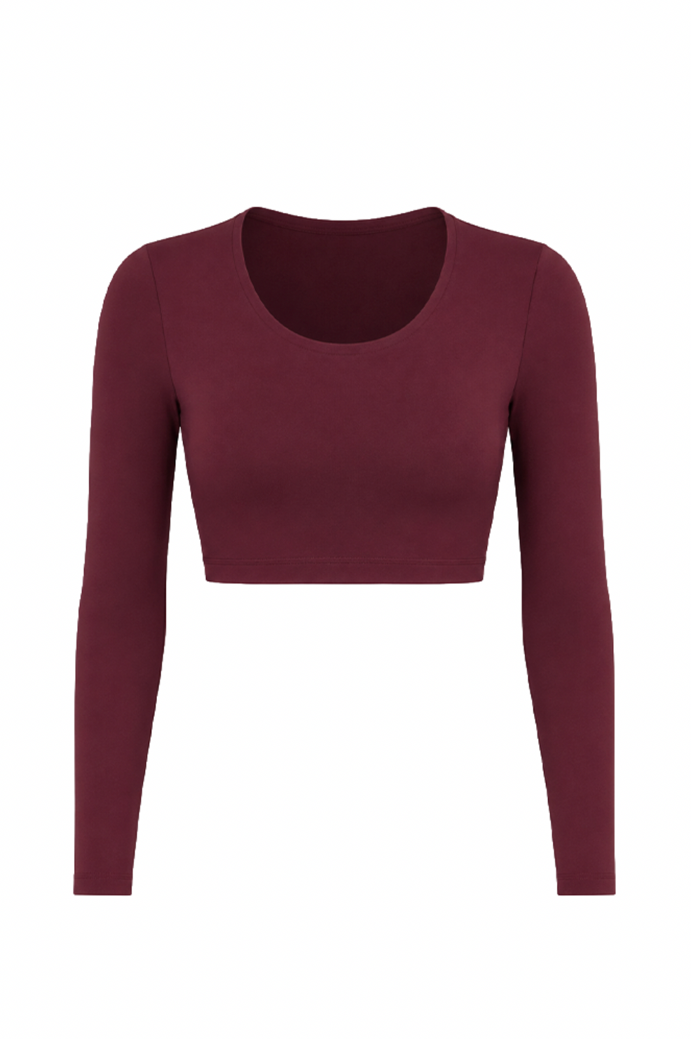 BURGUNDY - LONG SLEEVE  TOP