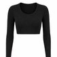 MOONLESS NIGHT - LONG SLEEVE RIBBED TOP