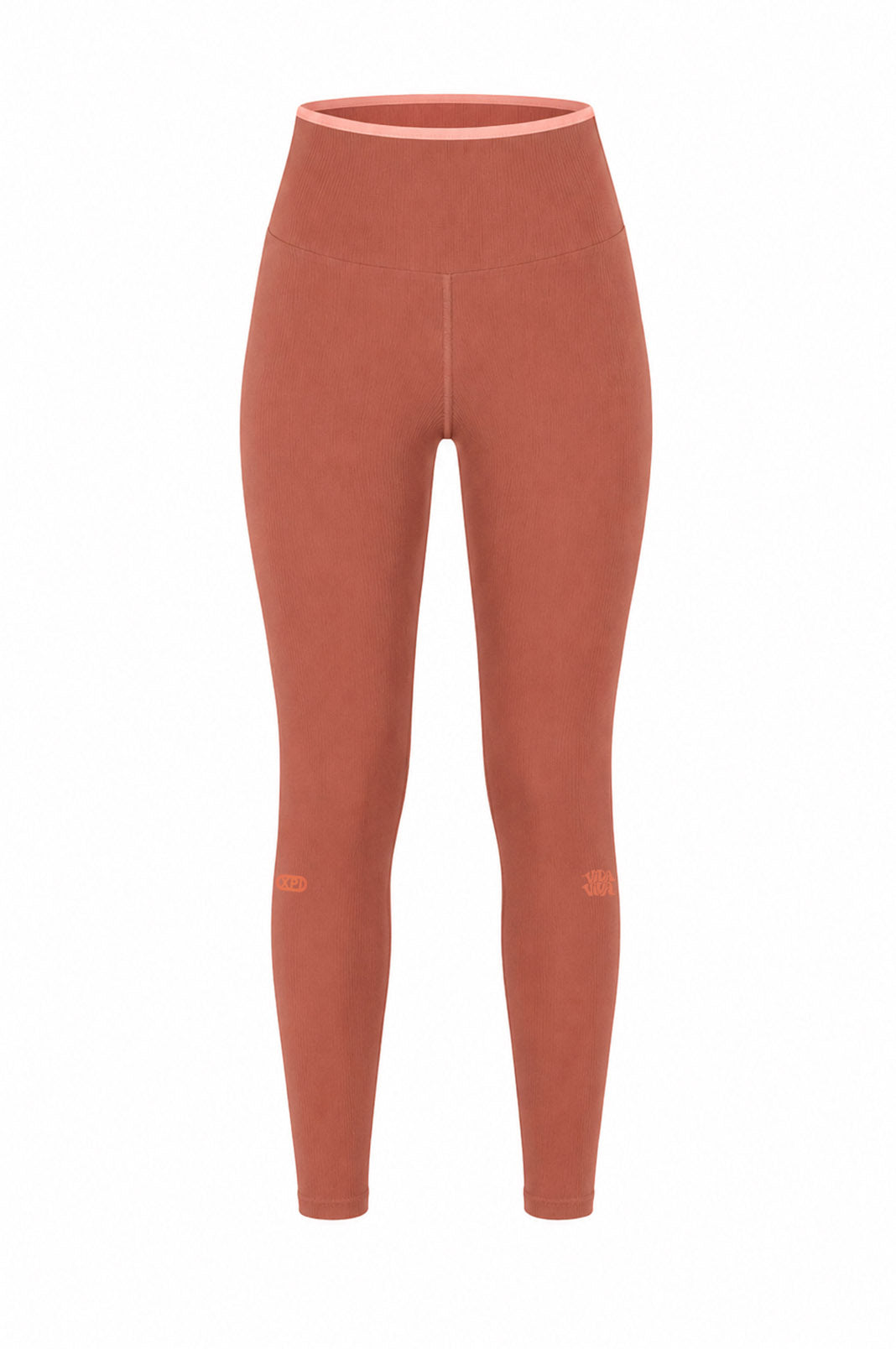 THE EXPERIENCE LEGGINGS - TERRACOTA & PEACH NEON
