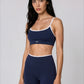 DEEP OCEAN & WHITE STRIPE - STRAP TOP LOW